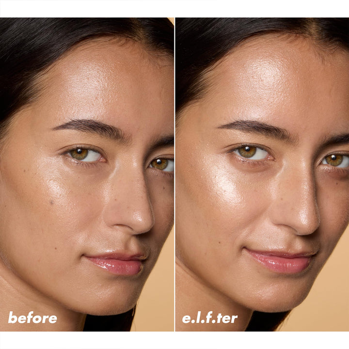 e.l.f. Halo Glow Silky Powder Highlighter, Long-Lasting Luminous Finish, Cake-Resistant With Micro-Shimmer, Vegan & Cruelty-Free