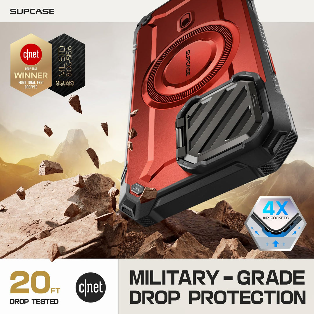SUPCASE for iPhone 16 Pro Case 6.3'' 2024 with Camera Control Capture Button (UBMag XT), [Compatible with MagSafe] [Camera Cover Stand] [Military-Grade Protection] Rugged Magnetic Phone Case