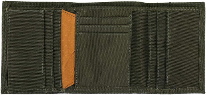 Timberland PRO Men's Cordura Nylon RFID Trifold Wallet with ID Window, Olive