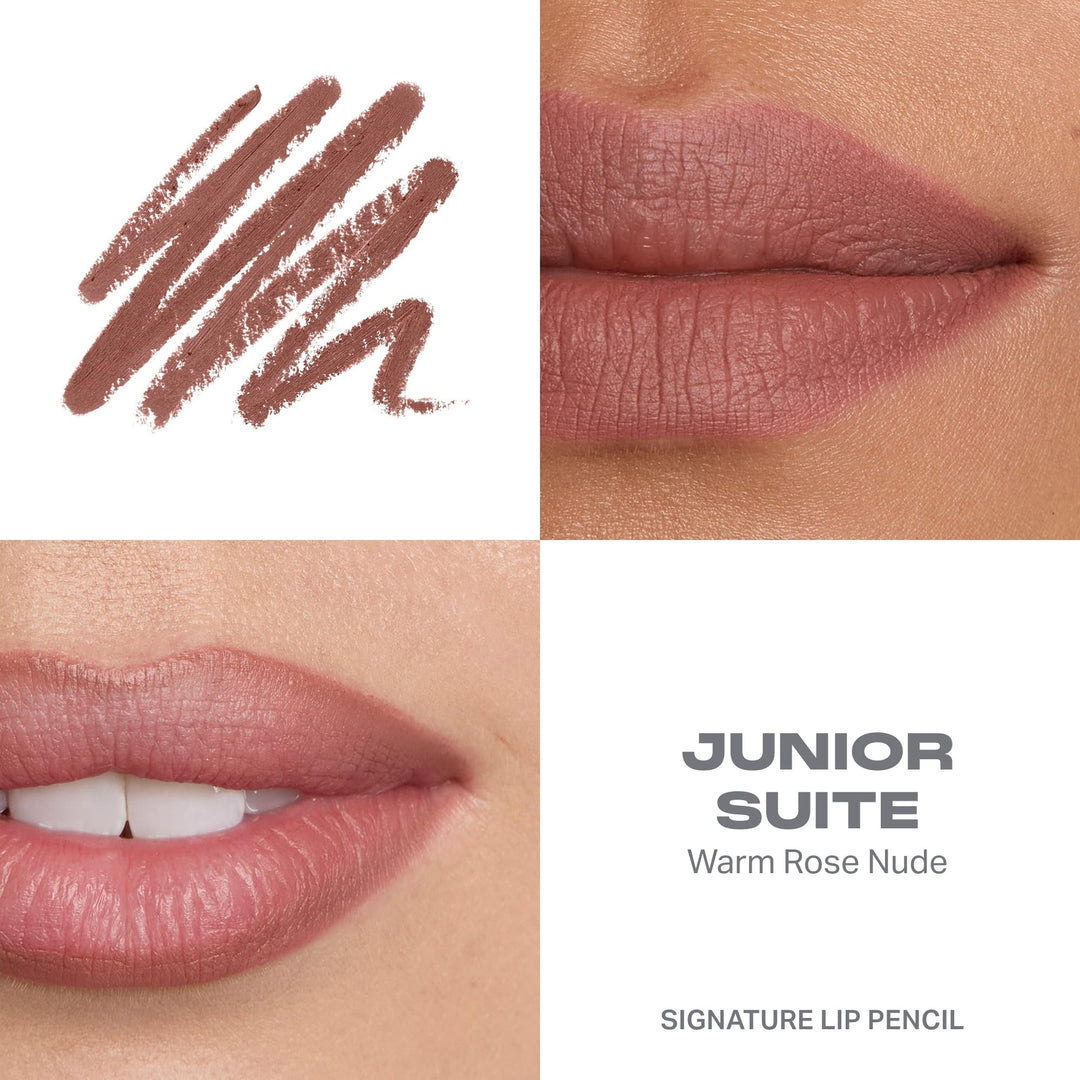 Morphe Signature Lip Liner Pencil - Creamy, Long Lasting Definer for Precise Shaping and Filling - Lip Makeup Essential with Smooth Glide - Professional Lipliner Pencil