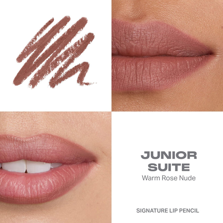 Morphe Signature Lip Liner Pencil - Creamy, Long Lasting Definer for Precise Shaping and Filling - Lip Makeup Essential with Smooth Glide - Professional Lipliner Pencil