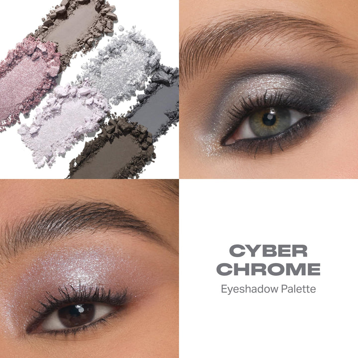 Morphe ChromaPlus 6-Pan Eyeshadow Palette - High Pigment Eye Makeup with Shimmer, Matte &amp; Metallic Eye Shadow - Neutral Eyeshadow Makeup Collection for All-Day Wear