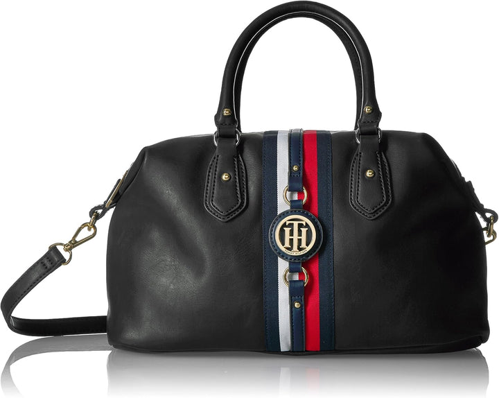 Tommy Hilfiger Women's Jaden Satchel Crossbody Bag - Black