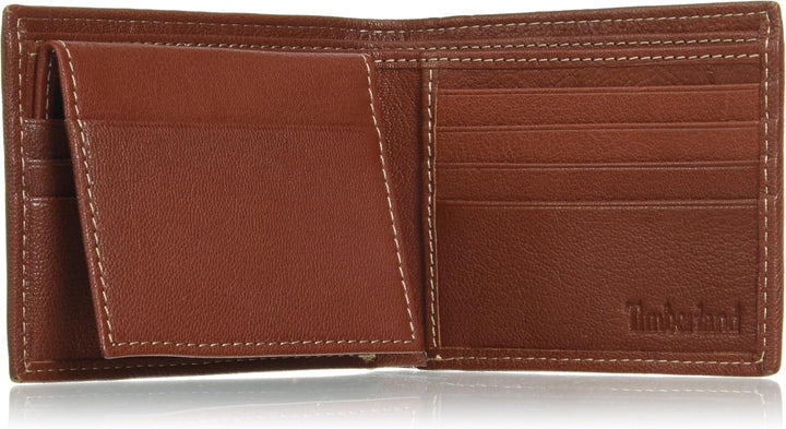 Timberland D97017 Men's Leather Passcase Security RFID Wallet, Brown