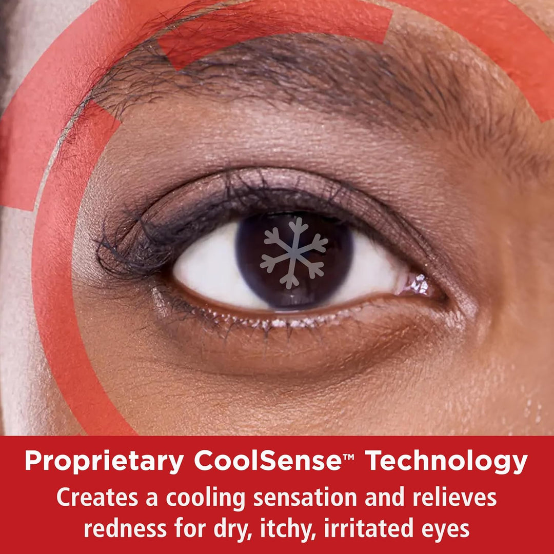 Rohto Max Strength Redness Reliever, Lubricant Eye Drops, Fast, Cooling Relief for Red, Dry, Itchy Eyes, Redness and Dryness Symptom Relief, Soothing Eye Drops, 0.4 fl oz Bottle