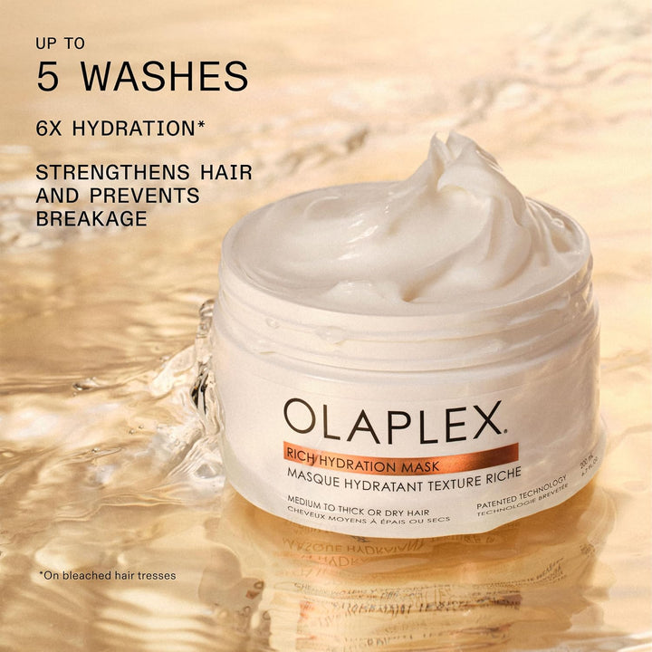 Olaplex Rich Hydration Mask: Cuticle Sealing Mask to Hydrate & Control Frizz for Dry or Medium to Coarse Hair, 200 ml / 6.7 Fl. Oz.