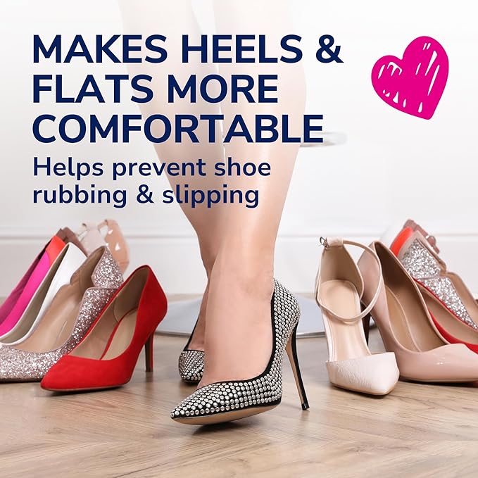 Dr. Scholl's® Love Your Heels & Flats Heel Liner Cushions, Helps Prevent Uncomfortable Shoe Rubbing at The Heel and Helps Prevent Shoe Slipping for Shoes That are Too Big, 3 Pair