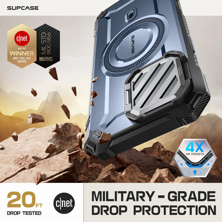 SUPCASE for iPhone 16 Case 6.1'' 2024 with Camera Cover Stand (UBMag XT), [Compatible with MagSafe] [Built-in Kickstand] [Military-Grade Protection] Heavy Duty Rugged Magnetic Phone Case