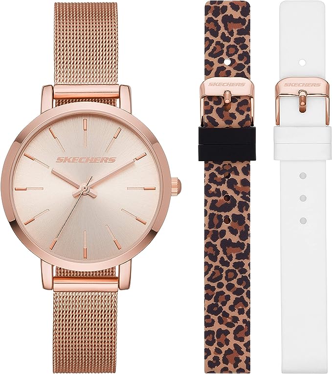 Skechers SR9029 Women's Quartz Watch and Interchangeable Band Gift Set - 3alababak