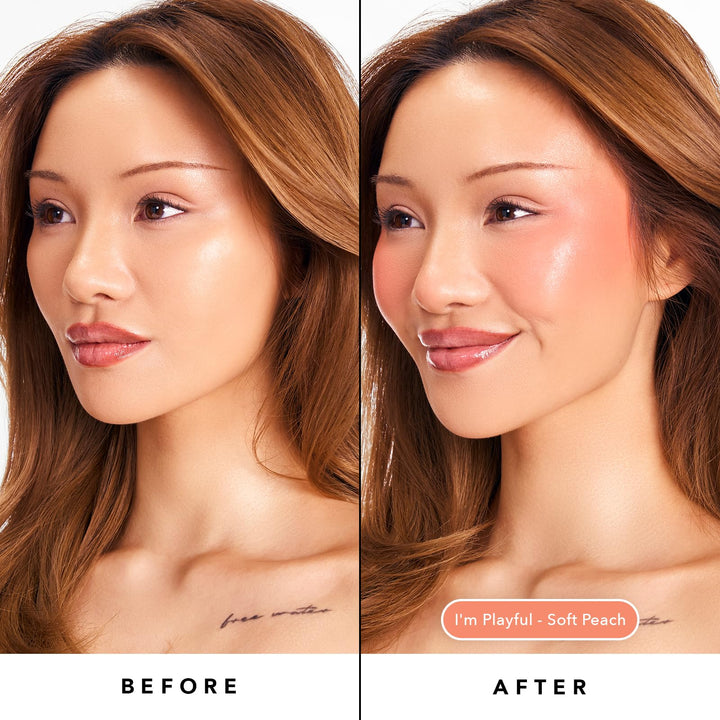 Sacheu Cheek STAY-N Liquid Blush for Cheeks — High Pigment, Buildable, Lightweight Cream Blush for Dewy &amp; Radiant Flushed Cheeks — Long-lasting &amp; Cruelty Free 0.34 Fl Oz