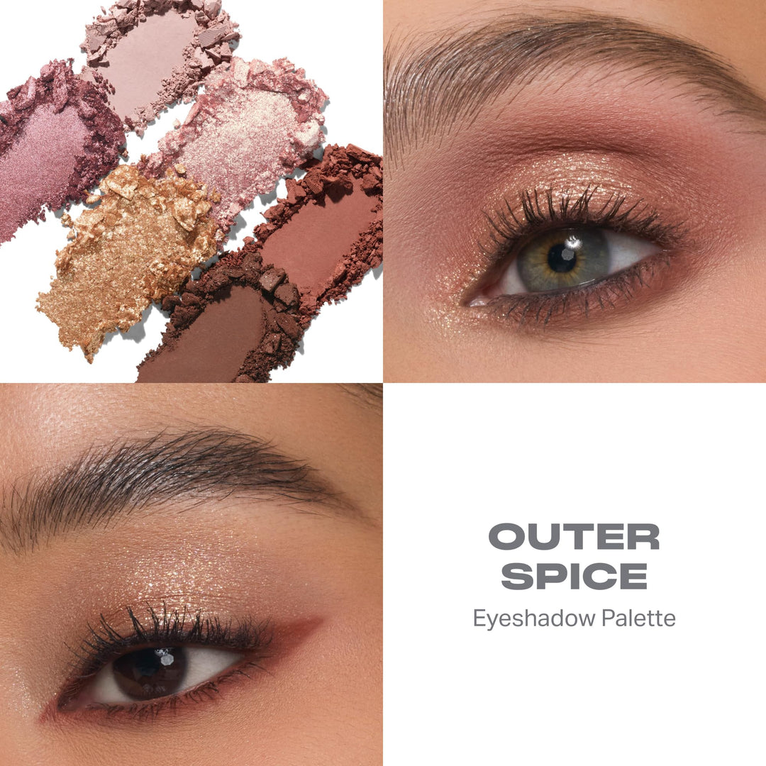Morphe ChromaPlus 6-Pan Eyeshadow Palette - High Pigment Eye Makeup with Shimmer, Matte &amp; Metallic Eye Shadow - Neutral Eyeshadow Makeup Collection for All-Day Wear