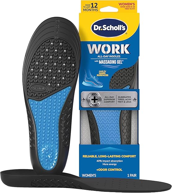 Work All-Day Superior Comfort Insoles (with) Massaging Gel® ,  1 Pair