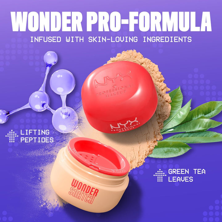 NYX PROFESSIONAL MAKEUP Wonder Snatch Setting Powder, Lifting Loose Powder With Up To 16HR Wear