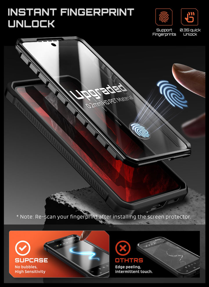 حافظة SUPCASE لسلسلة Samsung Galaxy S26 مزودة بحامل مدمج، وحماية بمعيار عسكري، ومتوافقة مع MagSafe، ومشبك حزام قابل للفصل، وواقي شاشة وإطار أمامي مدمجين، UBPro Mag