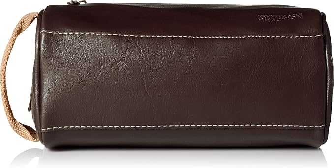 Kenneth Cole Reaction Men's Top Zip Single Compartment Travel Kit, Brown, One size