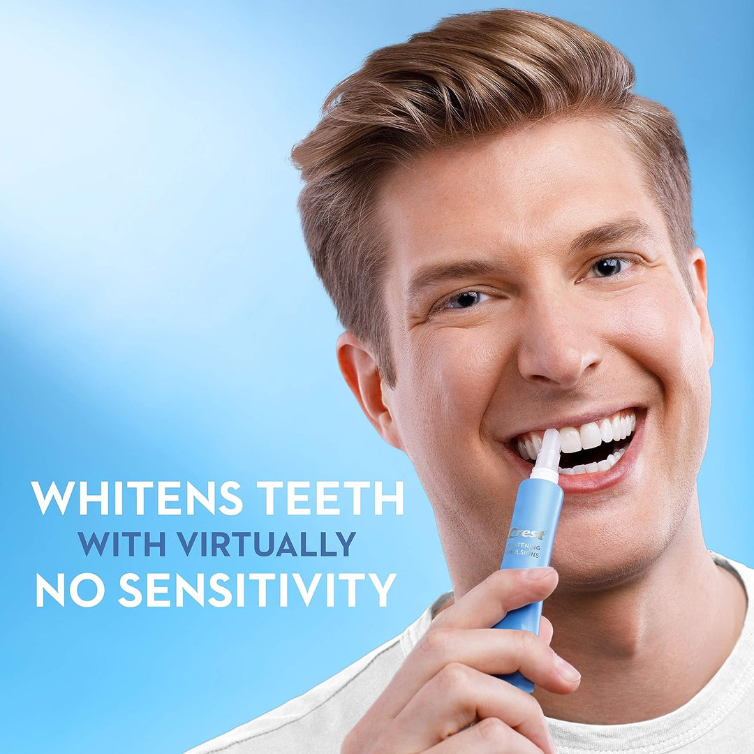 Crest Whitening Emulsions On-the-Go Leave-On Teeth Whitening Gel Pen, 0.35 Oz (10 G)