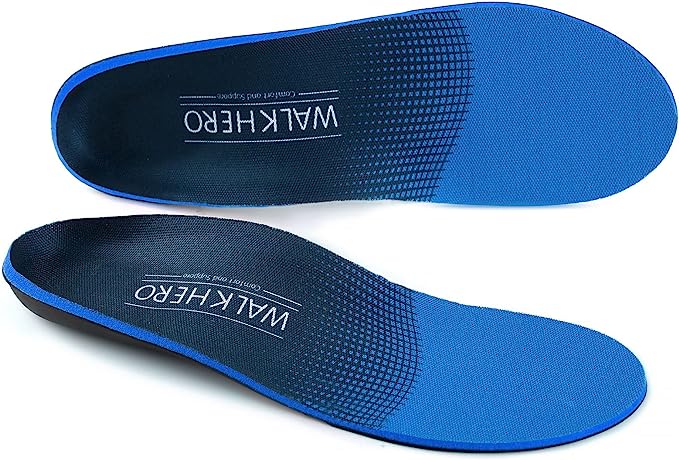 Plantar Fasciitis Feet Insoles Arch Supports Orthotics Inserts Relieve Flat Feet, High Arch, Foot Pain Mens 10-10 1/2 | Womens 12-12 1/2 - 3alababak