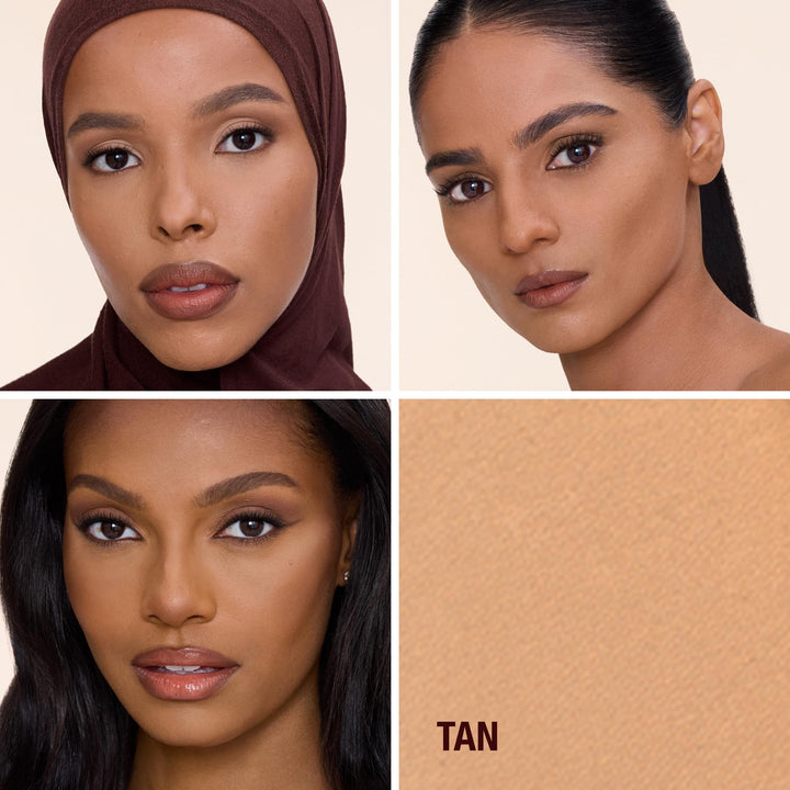 Charlotte Tilbury Airbrush Flawless Finish Setting Powder - Pore-Blurring Pressed Powder for Face Makeup to Minimize Shine with a Soft-Focus Finish - Full Size