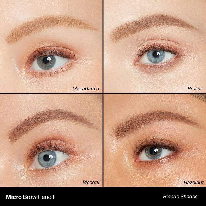 Morphe Micro Dual Eyebrow Pencil - Dual-Ended Brow Pencil Featuring a Retractable, Ultra-Precise, Pointed Tip - Richly Pigmented, Smooth-Gliding, Long-Lasting Wax Formula