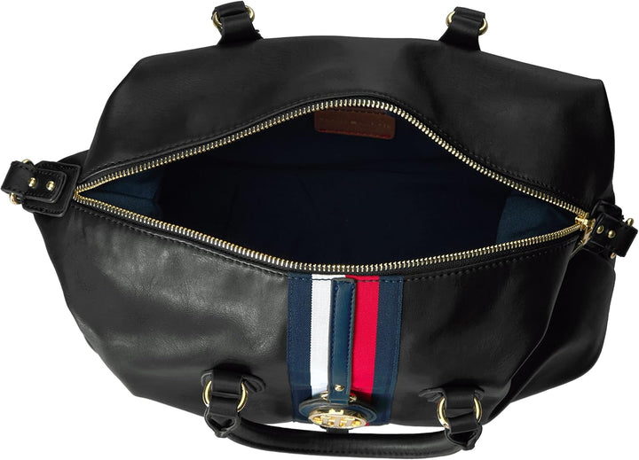 Tommy Hilfiger Women's Jaden Satchel Crossbody Bag - Black