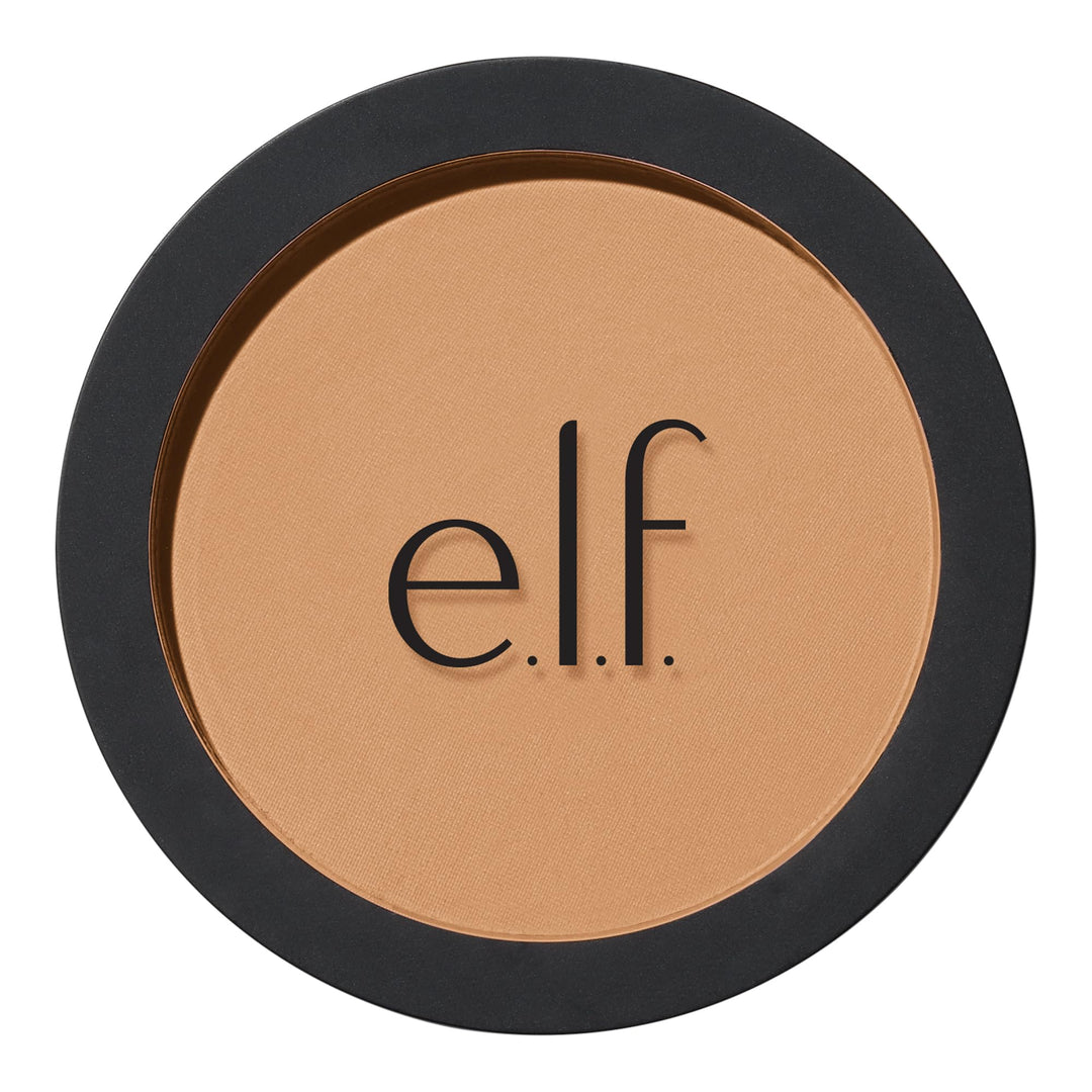 e.l.f. Primer-Infused Bronzer, Long-Lasting, Lightweight &amp; Buildable Powder Bronzer, Delivers A Matte Finish, Vegan &amp; Cruelty-Free