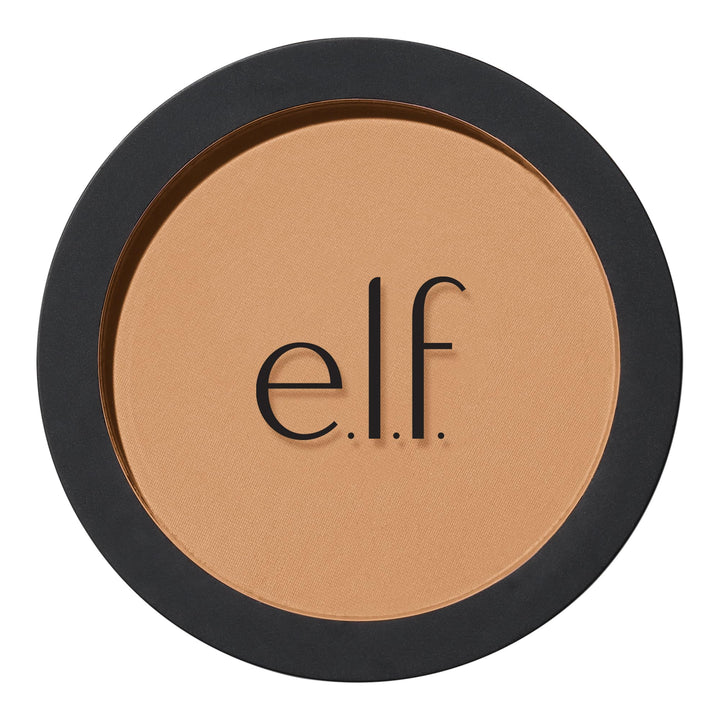 e.l.f. Primer-Infused Bronzer, Long-Lasting, Lightweight &amp; Buildable Powder Bronzer, Delivers A Matte Finish, Vegan &amp; Cruelty-Free