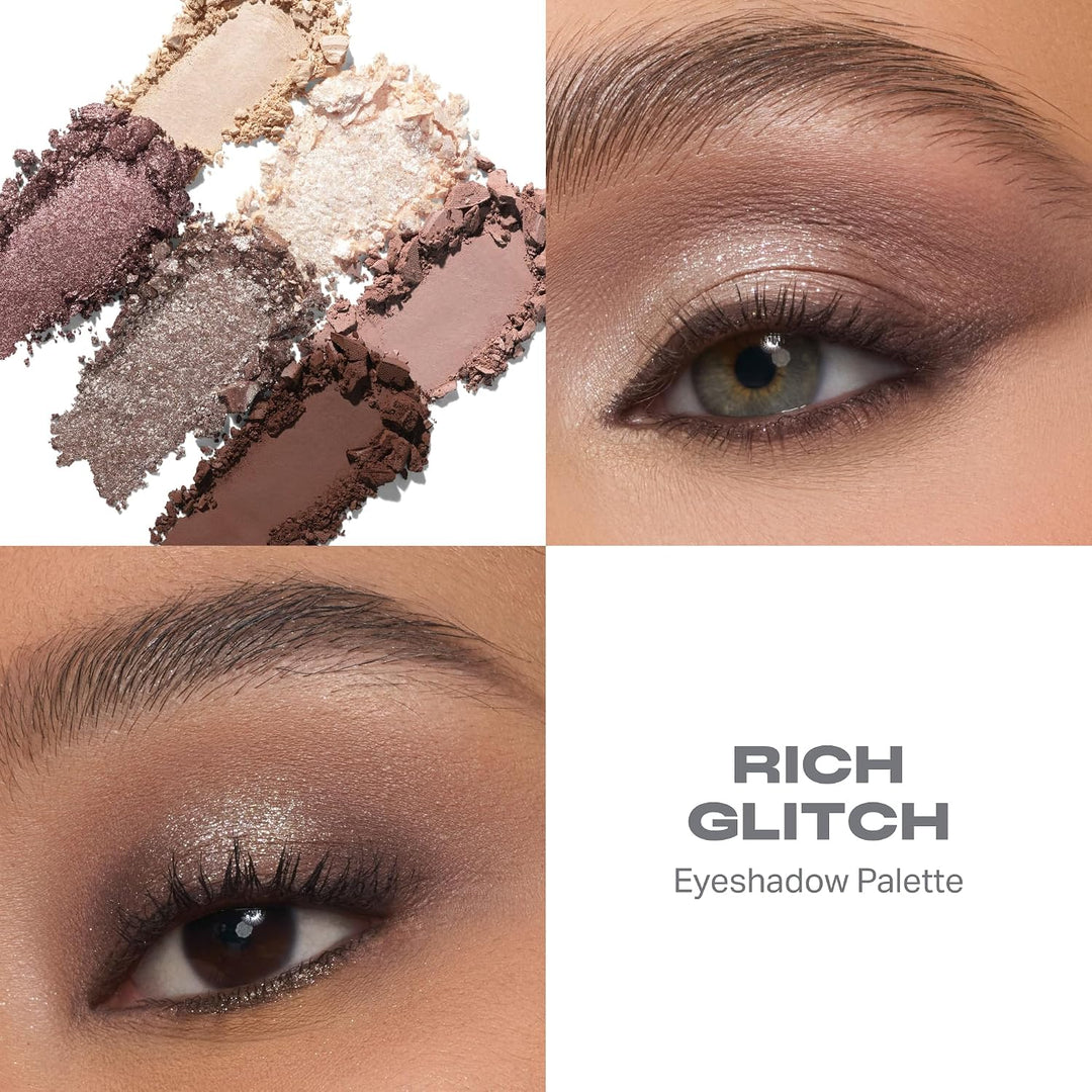 Morphe ChromaPlus 6-Pan Eyeshadow Palette - High Pigment Eye Makeup with Shimmer, Matte &amp; Metallic Eye Shadow - Neutral Eyeshadow Makeup Collection for All-Day Wear