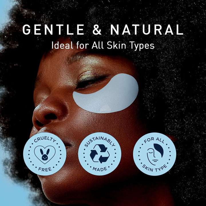 Enaskin Naturals Under Eye Patches for Dark Circles: 30 Pairs Retinol Collagen Eye Gels Mask - Reduce Wrinkles Puffy &amp; Bags - Skin Treatment Pads - Anti Aging Moisturizer For Women (Blue)