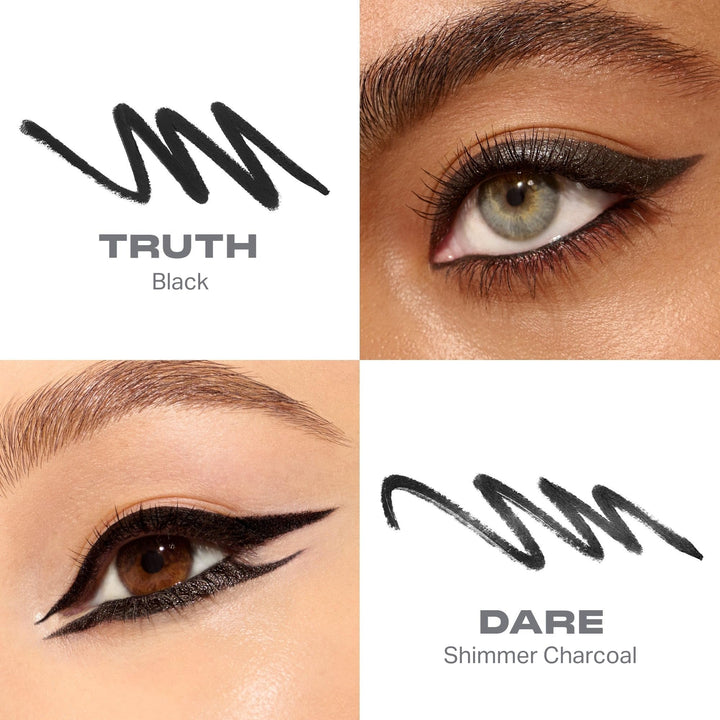 Morphe Bi-Liner Dual-Ended Gel Eyeliner Pencil - Matte &amp; Metallic Eye Liner Duo with Long Lasting Waterproof Color for Precise and Smoked Eye Makeup Looks