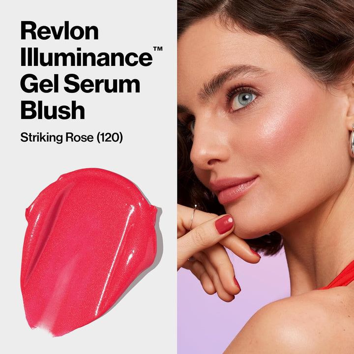 Revlon Illuminance Gel Serum Blush, Visibly Plump Cheeks, Dewy Finish and Hydrates All Day