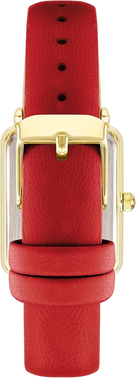 Anne Klein AK/3702BKBK Women's Strap Watch - Red/Gold
