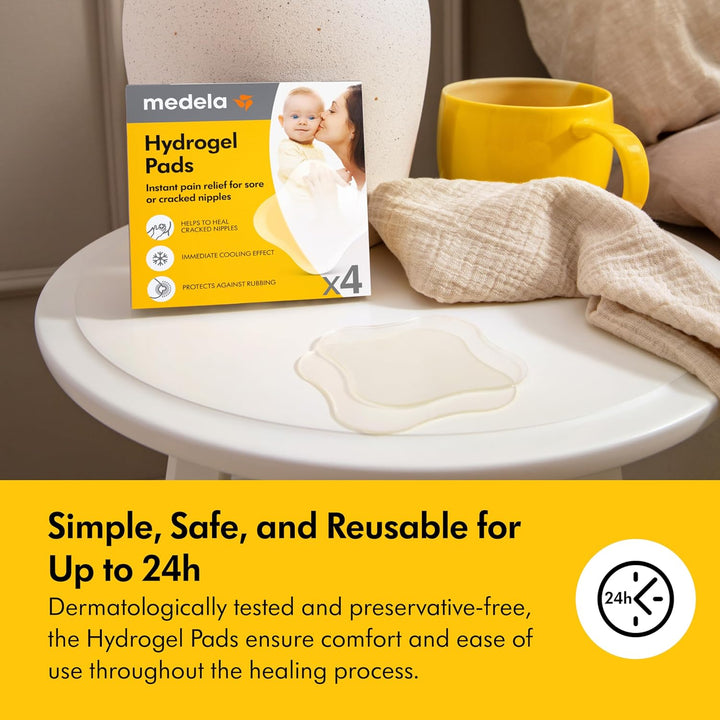 Medela Hydrogel Pads | Pain Relief for Sore or Cracked Nipples | Breastfeeding Essentials
