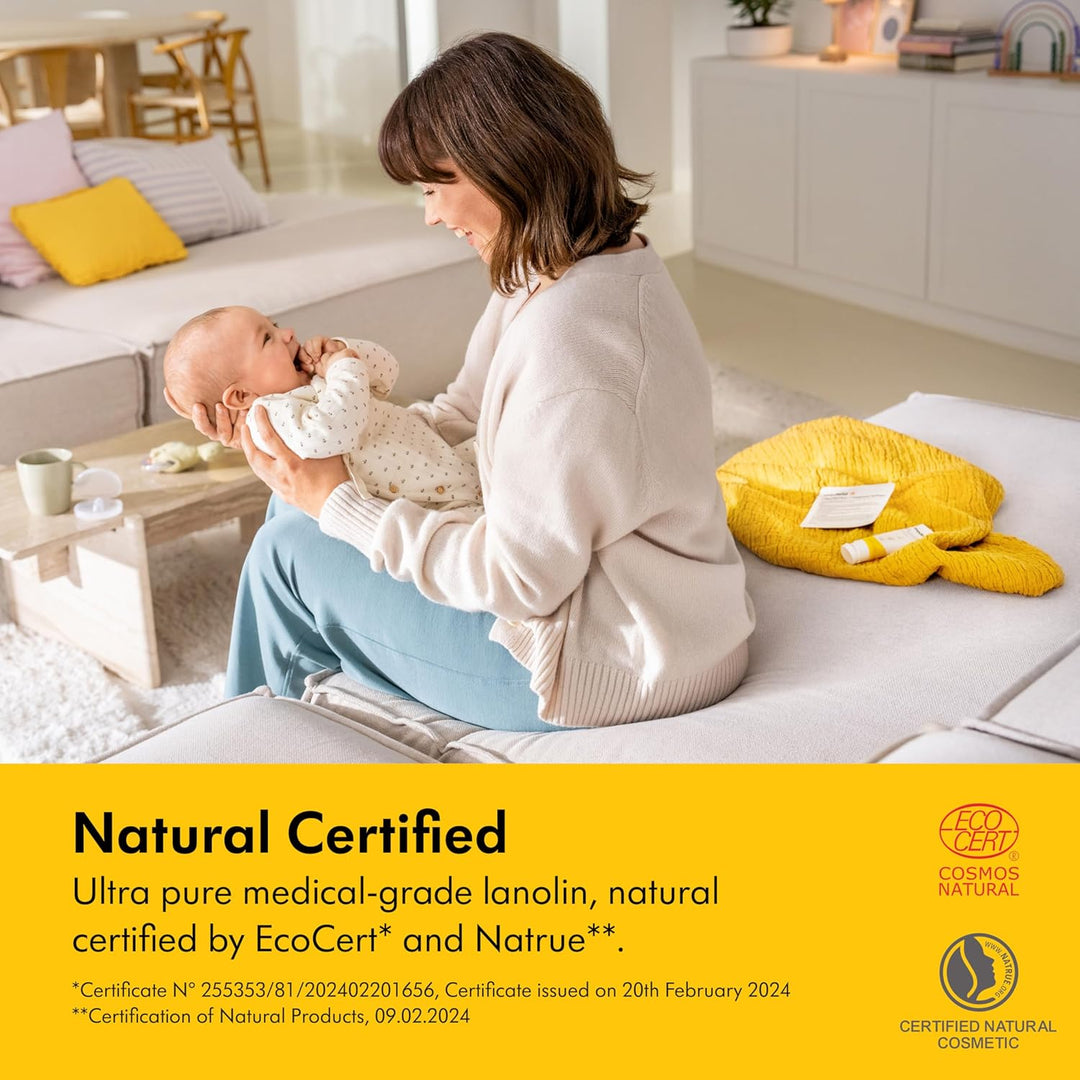Medela Purelan Lanolin Nipple Cream, Fast Relief for Sore Nipples & Dry Skin During Breastfeeding, Safe for Breastfeeding Baby, Natural, Hypoallergenic, Fragrance-Free, 37g