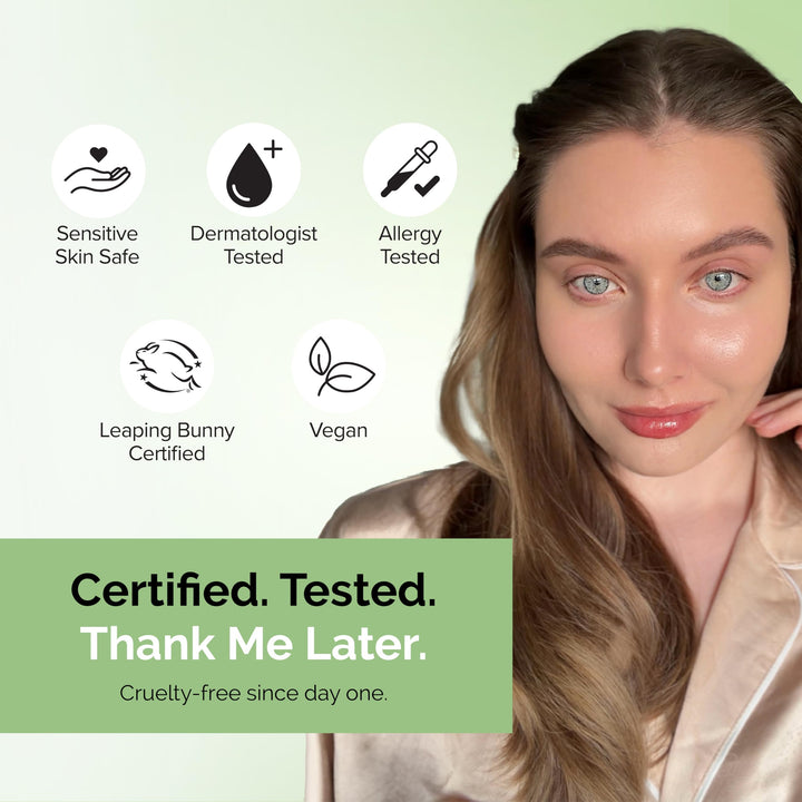 Elizabeth Mott Thank Me Later Glow Enhancer - Hydrating Face Primer &amp; Highlighter for Radiant Skin, Vegan &amp; Cruelty-Free, No Sulfates, Parabens, or Phthalates  - 30g