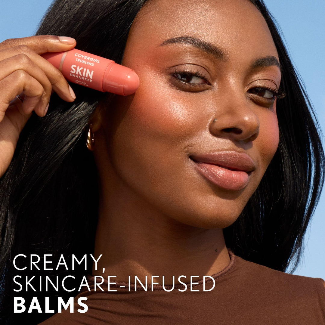 COVERGIRL Trublend Skin Enhancer Blush Balm Stick, Vegan Formula, Easy to Use, Glides on Effortlessly, Non-Greasy, Doesn&
