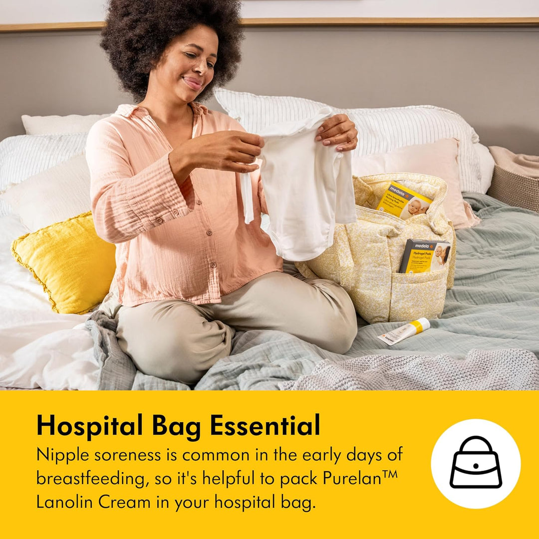 Medela Purelan Lanolin Nipple Cream, Fast Relief for Sore Nipples & Dry Skin During Breastfeeding, Safe for Breastfeeding Baby, Natural, Hypoallergenic, Fragrance-Free, 37g