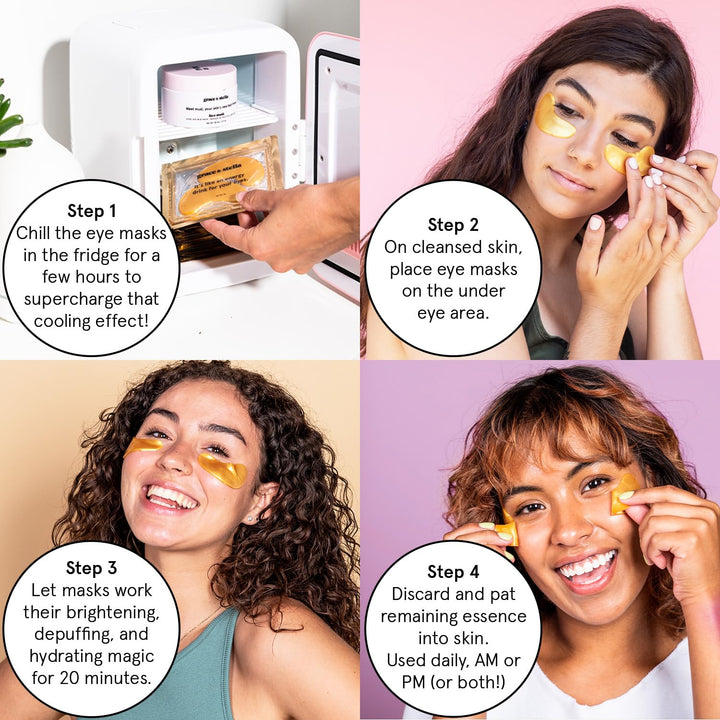 grace &amp; stella Award Winning Under Eye Mask - Birthday Gifts for Women - Gel Eye Patches for Dark Circles, Puffy Eyes, Undereye Bags - Mothers Day Gifts for Mom - Vegan Self Care (24 Pairs, Gold)