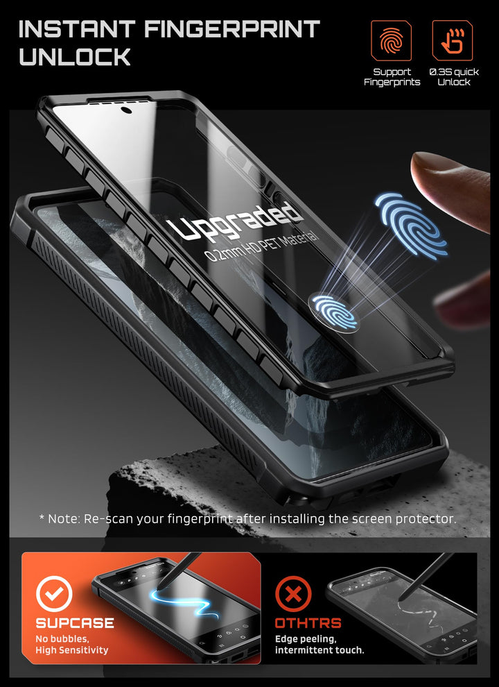 حافظة SUPCASE لسلسلة Samsung Galaxy S26 مزودة بحامل مدمج، وحماية بمعيار عسكري، ومتوافقة مع MagSafe، ومشبك حزام قابل للفصل، وواقي شاشة وإطار أمامي مدمجين، UBPro Mag