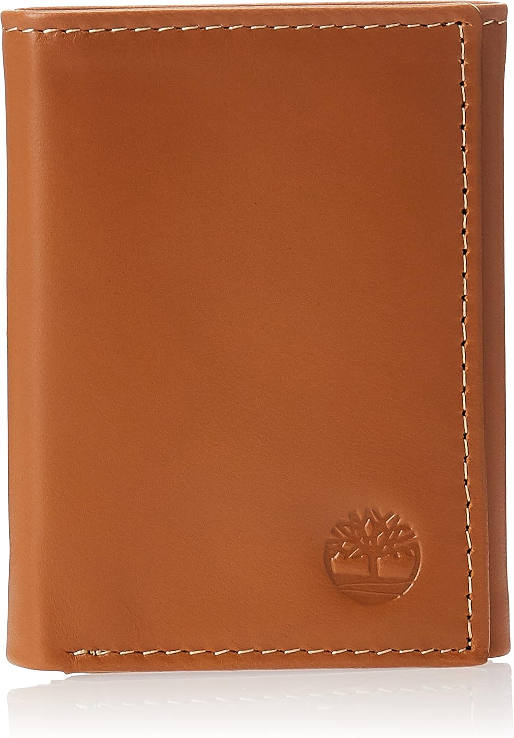 Timberland D01388  Mens Leather Trifold Wallet With ID Window - Tan (Cloudy)