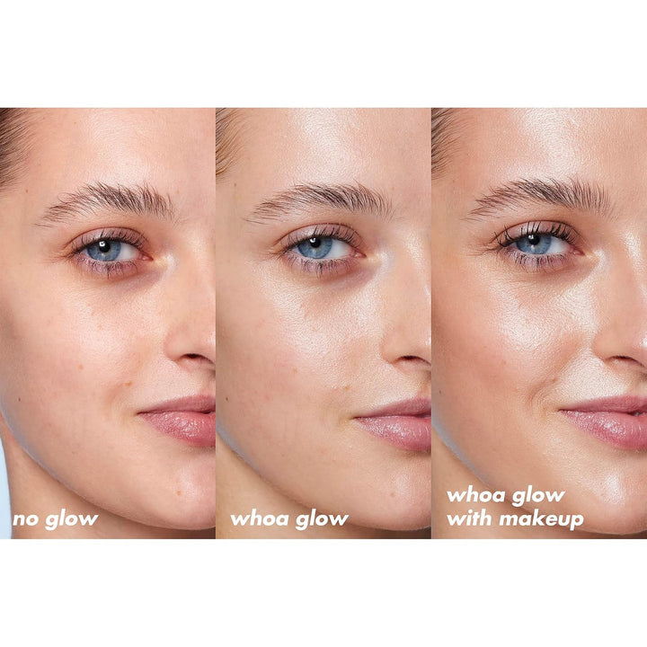 إي.إل.إف. سكين واقي شمسي للوجه وبرايمر مكياج سنتاتشابل ووه جلو بمعامل حماية SPF 30 مع حمض الهيالورونيك، نباتي ولم يُجرب على الحيوانات 1.69 أونصة سائلة