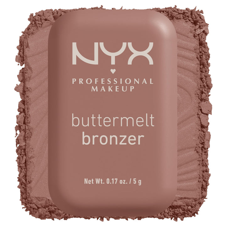 NYX PROFESSIONAL MAKEUP Matte Buttermelt Bronzer, Longwear Face Makeup with Up to 12 Hours of Wear, Vegan Formula 0.17 Ounce