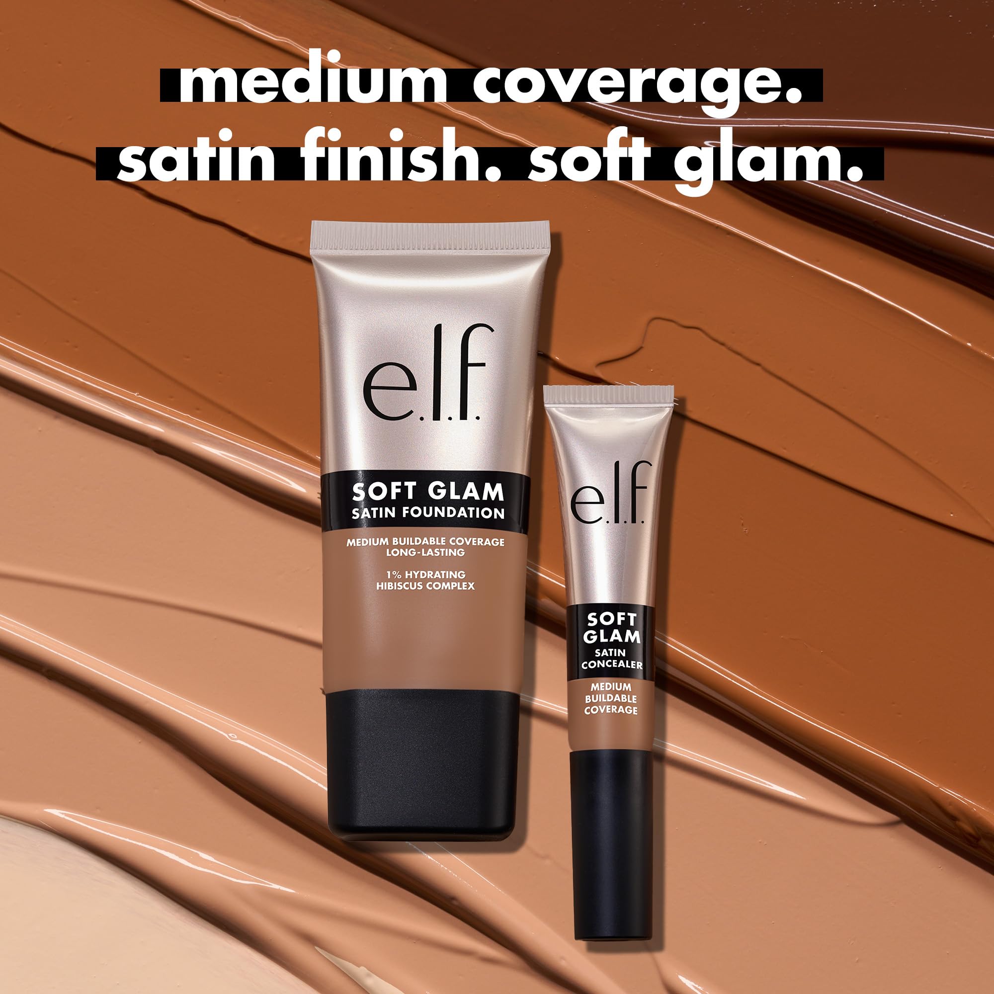 e.l.f. Soft Glam Satin Concealer, Medium Coverage For Blemishes & Under-Eye, Crease-Resistant, Long Lasting, Vegan & Cruelty-Free
