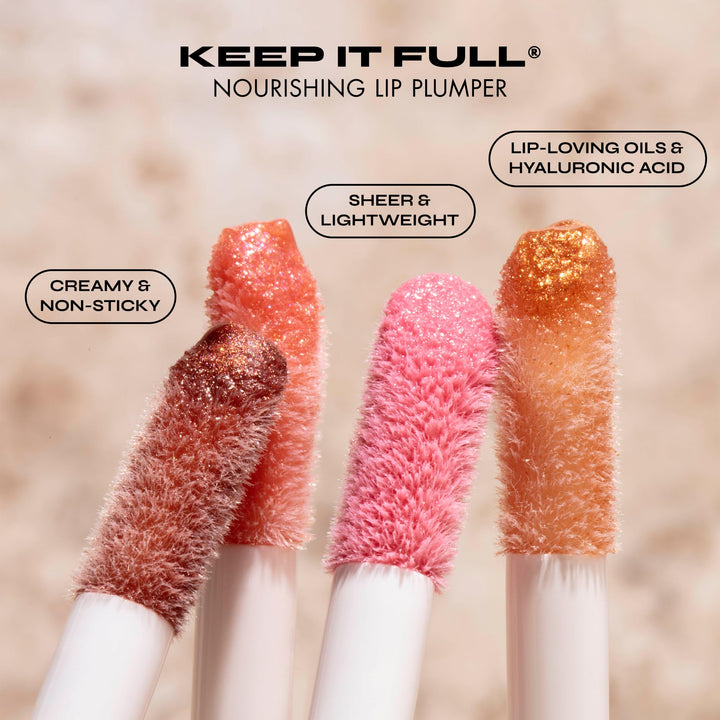 ملمع شفاه ميلاني، ملمع شفاه مغذي Keep It Full بحمض الهيالورونيك والببتيدات لشفاه ناعمة وممتلئة (0.13 أوقية سائلة)