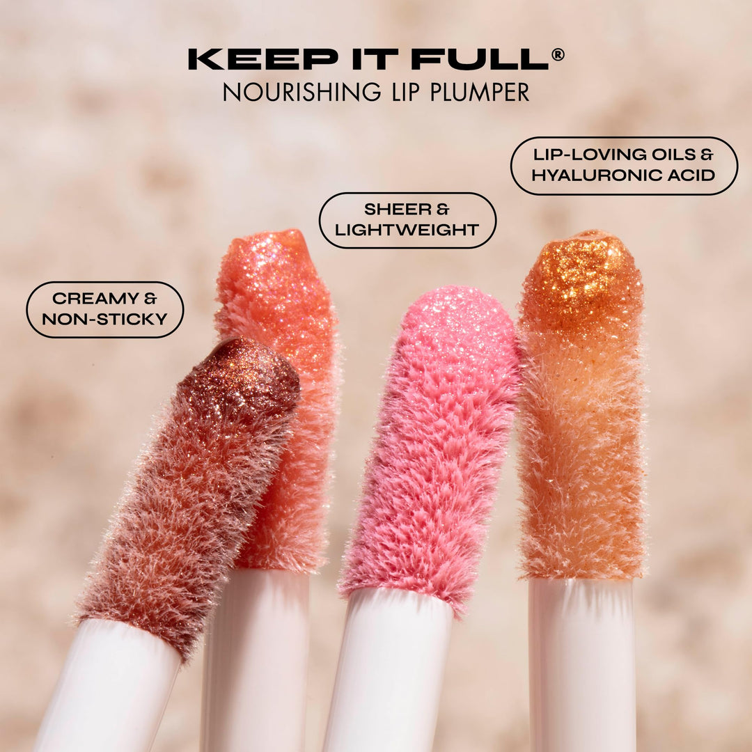 ملمع شفاه ميلاني، ملمع شفاه مغذي Keep It Full بحمض الهيالورونيك والببتيدات لشفاه ناعمة وممتلئة (0.13 أوقية سائلة)