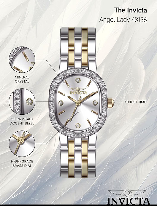 Invicta 48136 Angel Stainless Steel Women&