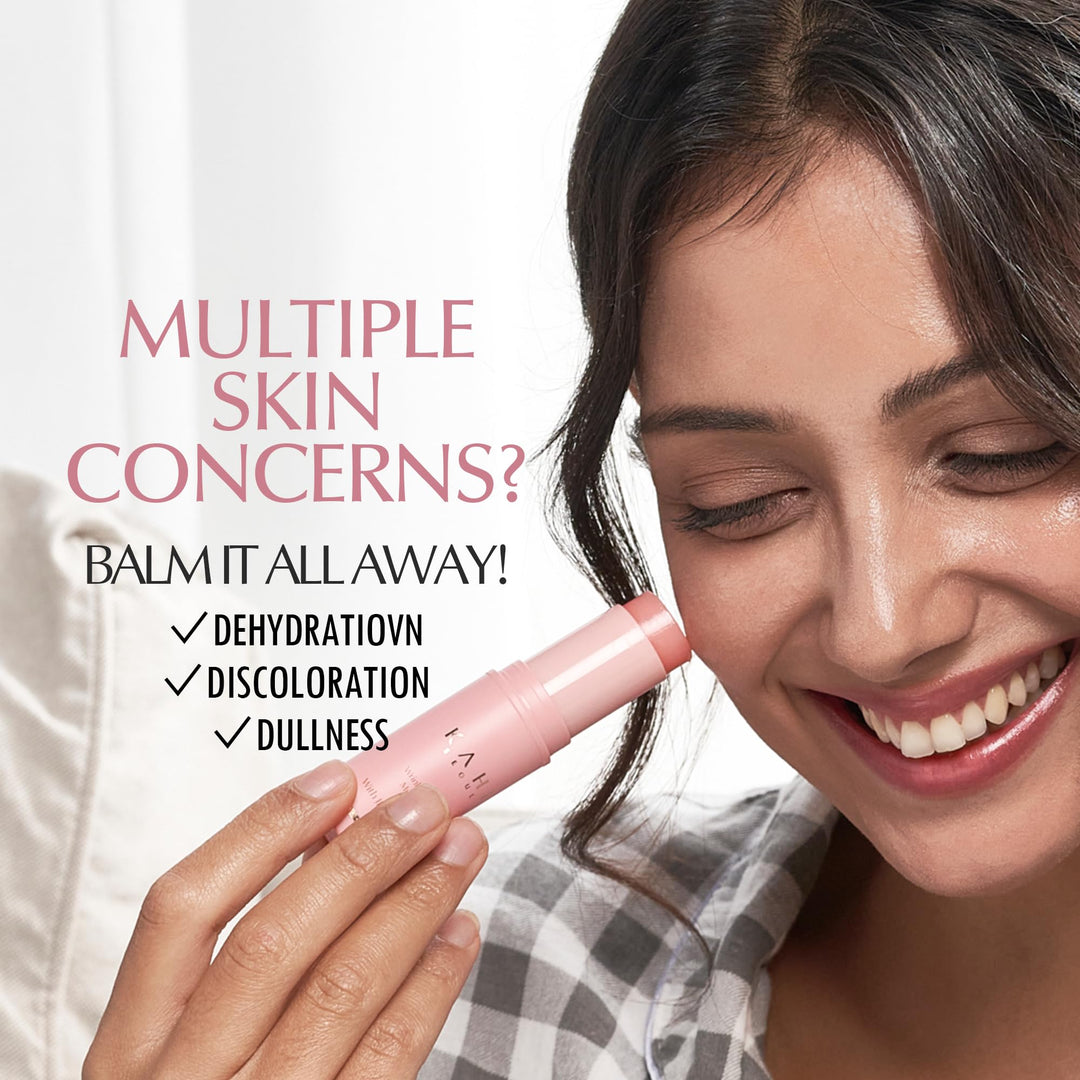 KAHI Kisstin Balm - Skin-Refining Face Moisturizer & Makeup Stick | Nourishing Beauty Moisturizer Stick | Makeup-enhancing Glow Balm (0.32 oz)