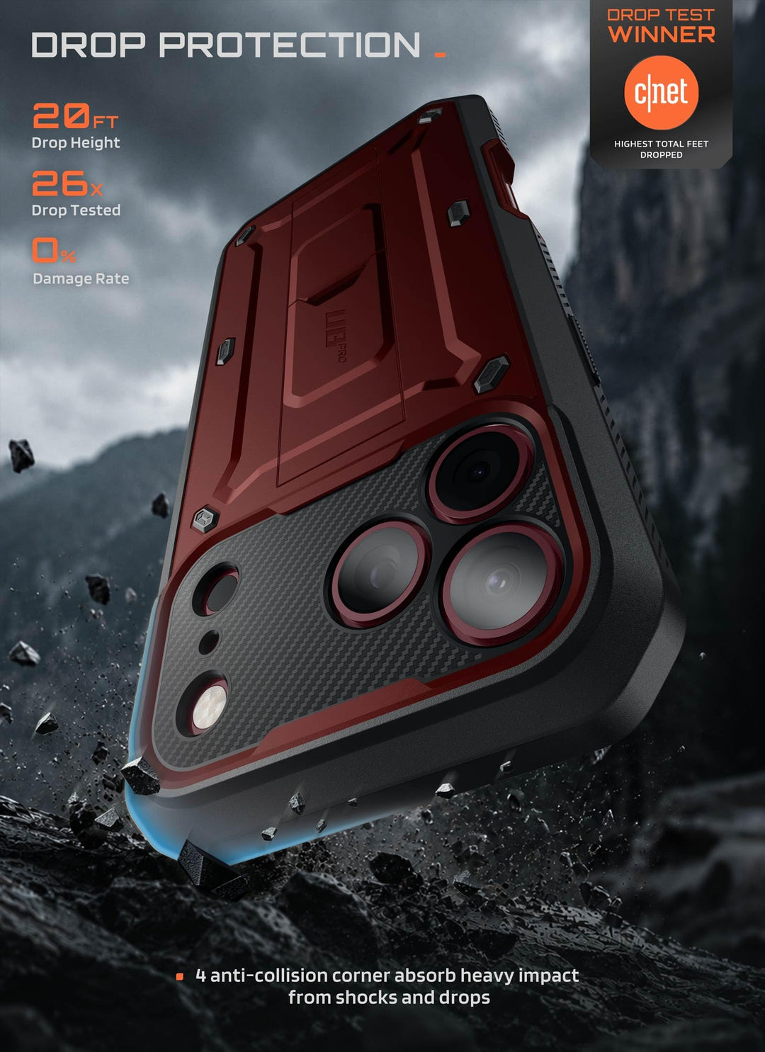 SUPCASE for iPhone Case, Belt Clip, Military-Grade Protection, Built-in Kickstand &amp; Screen Protector, Camera Control, Heavy-Duty Phone Case, Unicorn Beetle Pro
