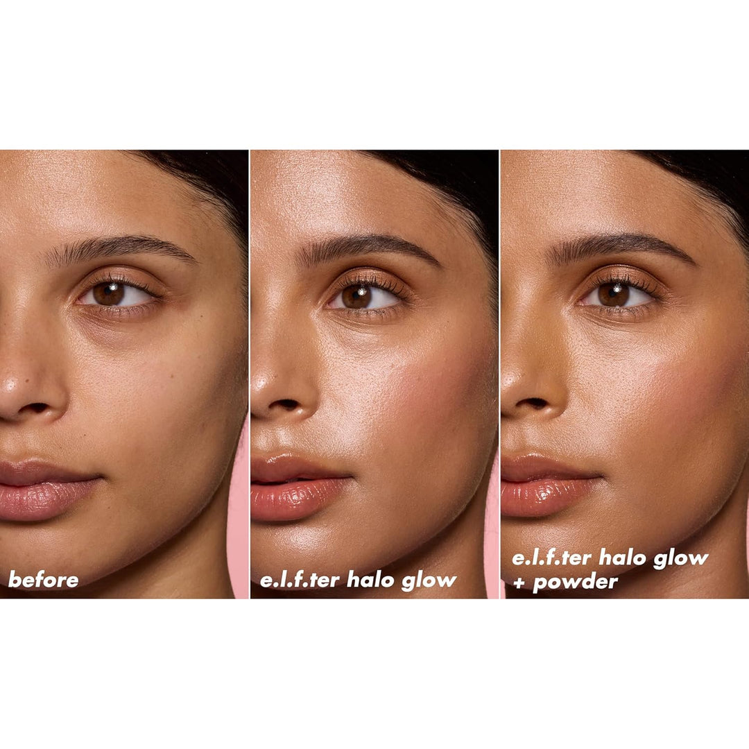 e.l.f. Halo Glow Powder Filter, Ultra-fine Finishing Powder, Smooths The Look of Pores &amp; Fine Lines, Creates A Soft-Focus Glow, Vegan &amp; Cruelty-Free