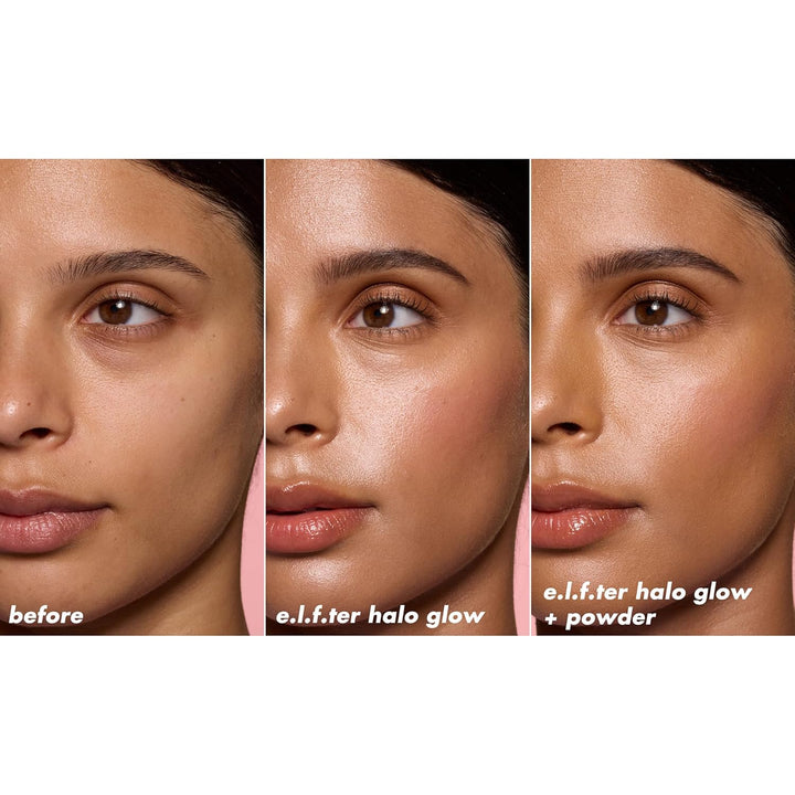 e.l.f. Halo Glow Powder Filter, Ultra-fine Finishing Powder, Smooths The Look of Pores &amp; Fine Lines, Creates A Soft-Focus Glow, Vegan &amp; Cruelty-Free