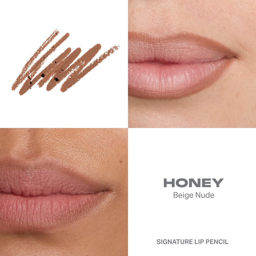 Morphe Signature Lip Liner Pencil - Creamy, Long Lasting Definer for Precise Shaping and Filling - Lip Makeup Essential with Smooth Glide - Professional Lipliner Pencil